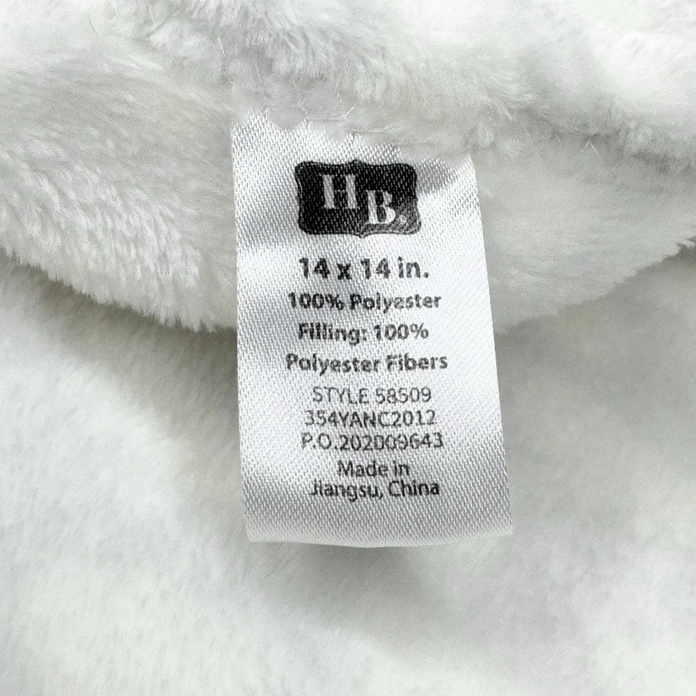 HB Hudson Baby Elephant Plush Lovey Security Blanket Gray White